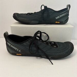 Merrell Women’s SZ 8 Vapor Glove 2 Vibram Trail Running Shoes Black Gray J32628